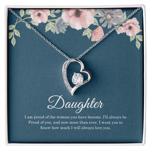 To My Daughter | I Will Always Love You - Forever Love Necklace